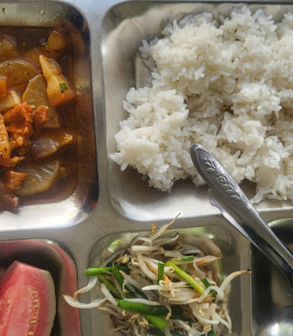Khay cơm mẫu suất ăn công nhân vsip